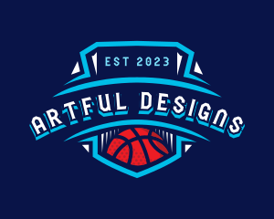 Basketball League Sports logo design