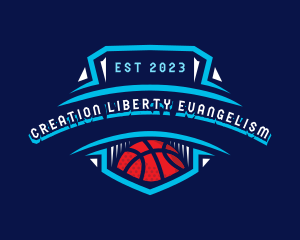 Basketball League Sports logo design