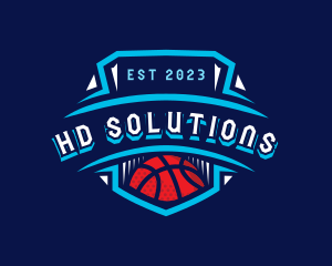 Basketball League Sports logo design