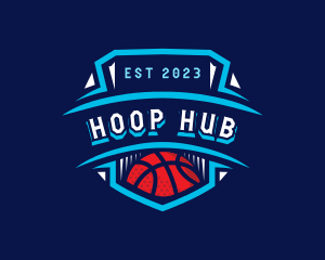 Basketball League Sports logo design