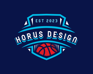 Basketball League Sports logo design