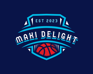 Basketball League Sports logo design