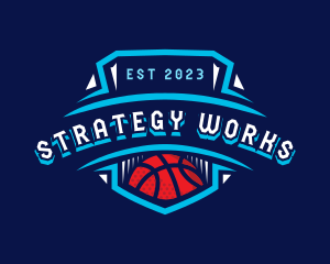 Basketball League Sports logo design