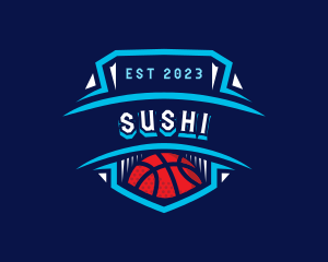 Basketball League Sports logo design