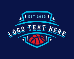 Hoops - Basketball League Sports logo design