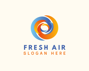 Hot Cold Temperature logo design