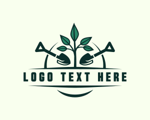 Greenery - Plant Shovel Landscaping logo design