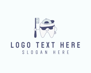 Dentist - Tooth Toothbrush Dentist logo design