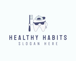 Tooth Toothbrush Dentist logo design