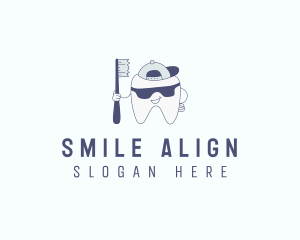 Orthodontic - Tooth Toothbrush Dentist logo design