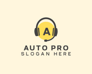 Telecomm - Music Headphones Podcast logo design
