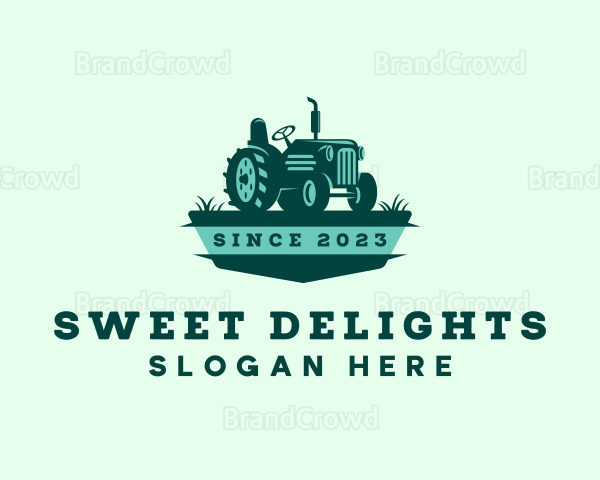 Farm Field Tractor Logo