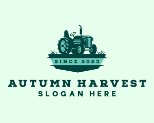 Farm Field Tractor logo design