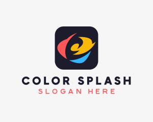 Creative Digital Swoosh logo design