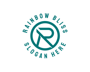 Green Business Letter R Logo