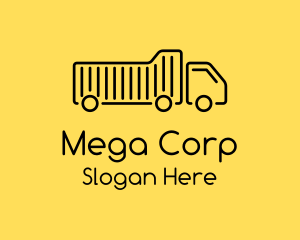 Big - Monoline Dump Truck logo design