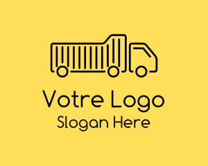 Vehicle - Monoline Dump Truck logo design
