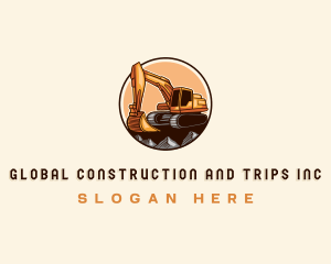 Contractor Excavator Demolition Logo