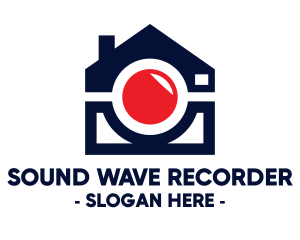 House Recording Camera logo design