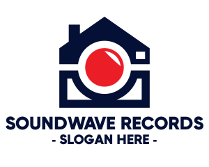 Record - House Recording Camera logo design