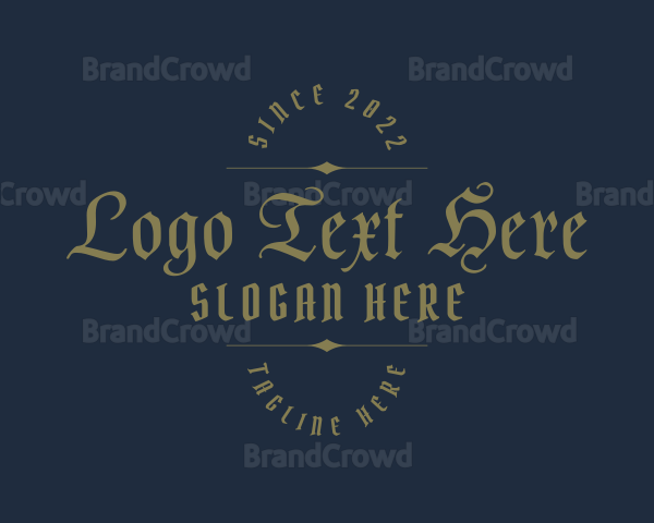 Gothic Urban Wordmark Logo