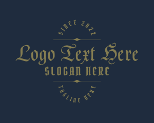 Old English - Gothic Urban Wordmark logo design