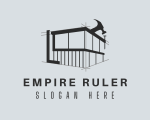 Ruler - Ruler Hammer Architectural House logo design