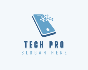 Technician - Electronics Technician Mobile logo design