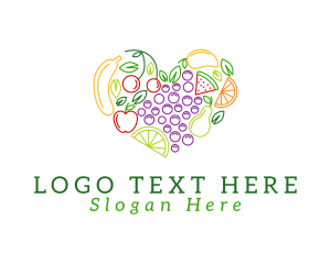 Marketplace - Natural Fresh Fruits logo design