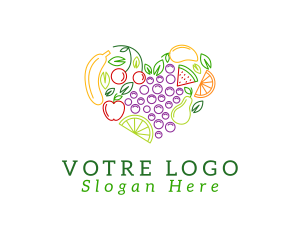 Natural Fresh Fruits Logo