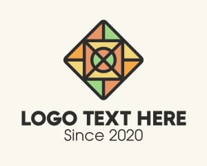 Tiling - Stained Glass Square Tile logo design