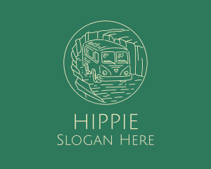 Hippie Van Traveler  logo design