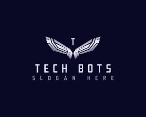 Robotic - Mechanical Tech Wings logo design