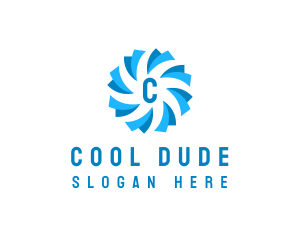 Air Cooling Ventilation logo design