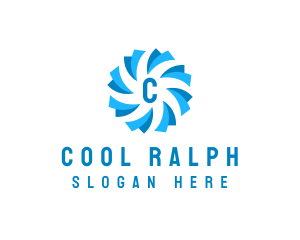 Air Cooling Ventilation logo design