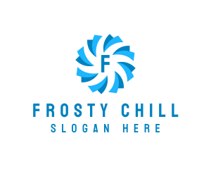 Freezer - Air Cooling Ventilation logo design