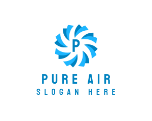 Air Cooling Ventilation logo design