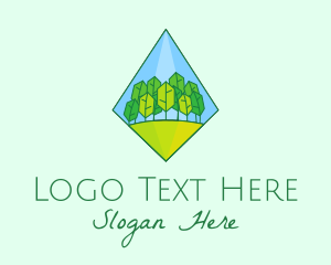Eco - Diamond Forest Arborist logo design