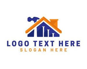 Roofing - House Tools Renovation logo design