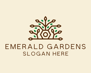 Growing Plant Pot logo design