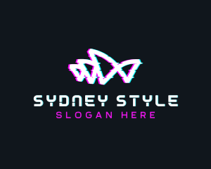 Sydney - Anaglyph Opera House logo design