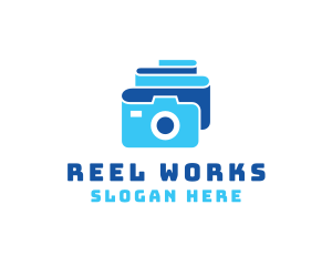 Camera Film Reel logo design