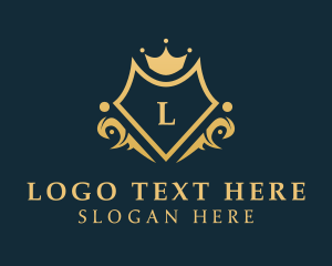 Luxe Crown Shield Brand Logo