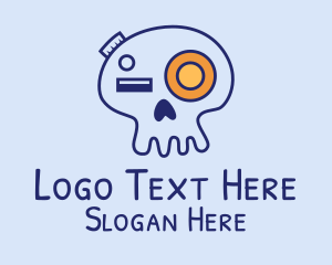 Snapshot - Skull Doodle Photography logo design