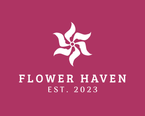 Flower Massage Spa logo design