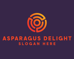 Digital Spiral Target logo design