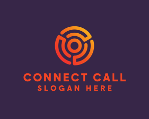 Digital Spiral Target logo design