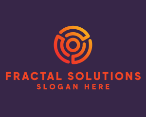 Digital Spiral Target logo design