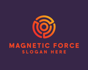 Digital Spiral Target logo design