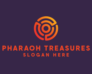 Digital Spiral Target logo design